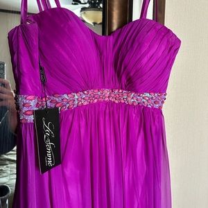 New! Le Femme dress/Prom strapless gown